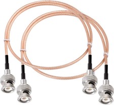 2x BNC Male to Male Solder