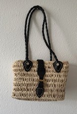 Moroccan Straw Shoulder Bag