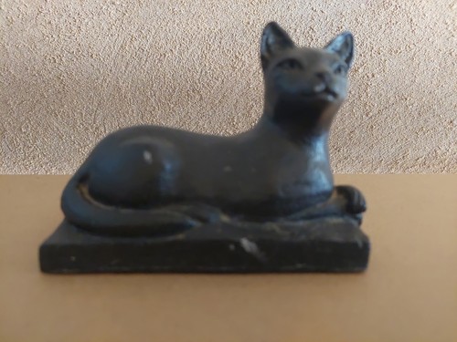Welsh slate cat ornament - cat,
