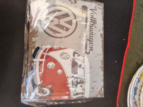 Red white campervan - ,