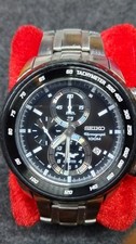  Seiko 100M Chronograph Techmeter Watch Working. 