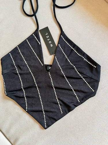 Motel rocks black - black, rhinestone