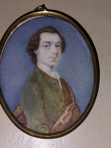 Antique georgian hand - hand, painted