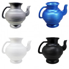 Angix White, Blue & Grey Lota Bodna 2.25L Durable Plastic Wudu Wash Jug Bottle