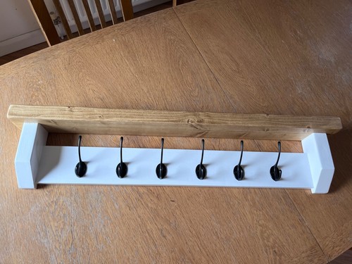 Coat rack shelf handmade - rack+shelf,