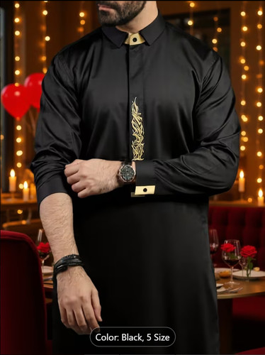 Men arabic thobe gold - men's,