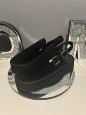 Women’s Black Platform Suede