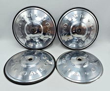 4 x VINTAGE CHROME CENTRE CAPS FOR VOLVO 140/142/145/164.