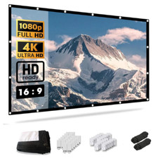 120" 150'' Projector Screen  HD Foldable Projection Curtain Outdoor Home Theatre