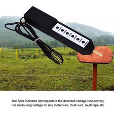 Portable Electric Fence Tester Waterproof Voltmeter 10KV Tool With Light