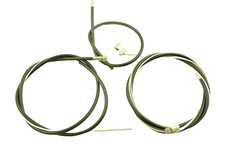 Raleigh Chopper Mk 3 Mark 111 Front And Rear Brake Cable Set New Ready To Fit