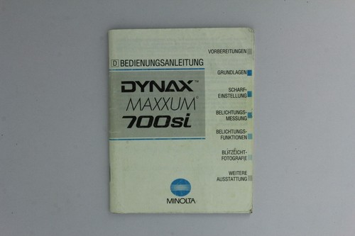 Minolta dynax maxxum 700si - dynax,