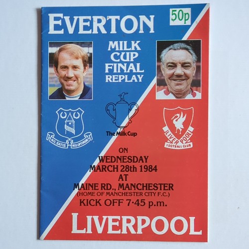 Everton liverpool milk cup - v,
