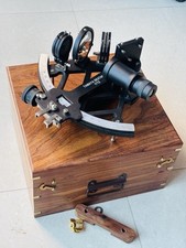 Nautical Replica Tamaya Working Sextant 9" Vintage Navigational Marine With Box