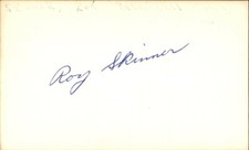 Roy Skinner Signed Index Card