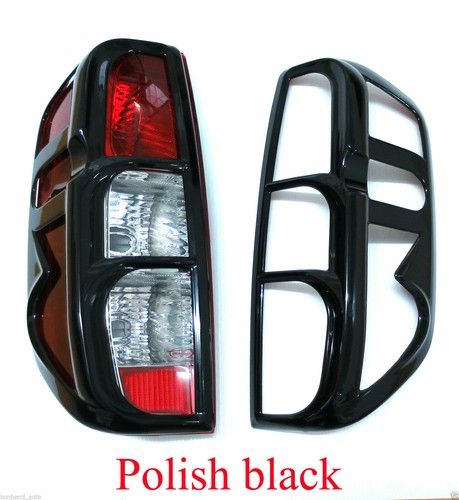 Polished black tail rear light - black,