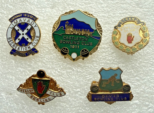 Bowling club badges irish - bowling,