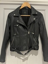🔥ZARA🔥Real LEATHER Biker