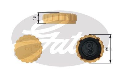 Gates radiator cap - cap, for