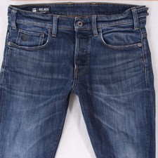 Mens G-Star HOLMER TAPERED Stretch Tapered Blue Jeans W34 L32