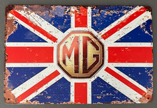 MG Logo Union Jack metal sign