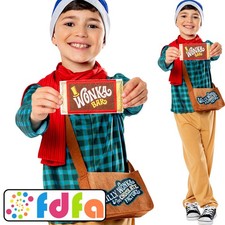 Rubies Official Charlie Bucket Roald Dahl Kids Childs Fancy Dress Costume