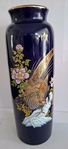 Japanese cobalt blue - blue/gold, vase