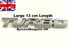 Large Badge Decal Turbo Chrome