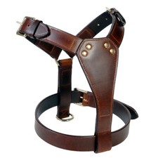 LEATHER DOG HARNESS ( PLAIN )