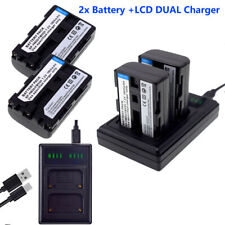 2 Battery +USB Charger for