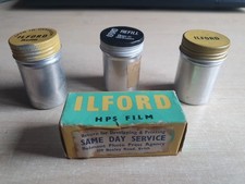 ILFORD 1958 HPS CAMERA FILM With 3 X Film Canisters