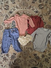 Baby Zara Girl Bundle 3-6 Months Bodyvests Long Sleeved Pance  Bloomer