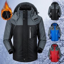 Men's Warm Winter Waterproof Military Jacket Hooded Combat Outdoor Tactical Coat