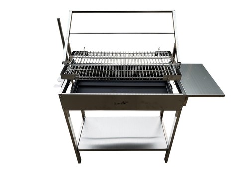 Stainless steel charcoal bbq - stainless,