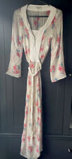 Lucy In Disguise 70s Maxi White Vintage Floral Boho Dress Wedding Guest Size 8