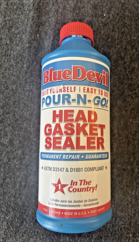 Blue devil head gasket sealer - head,