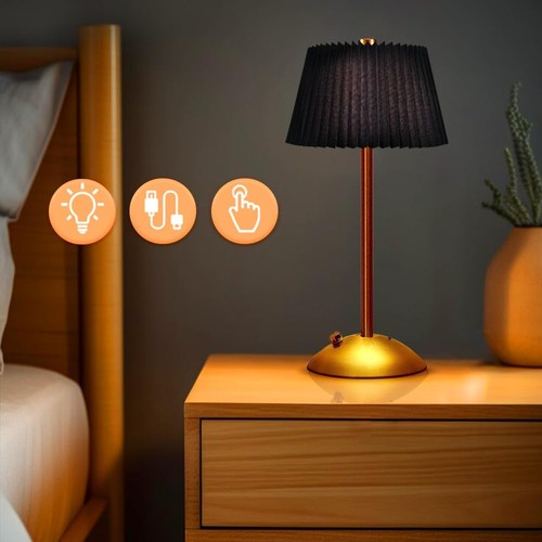 Metal rechargeable led desk - rechargeable,