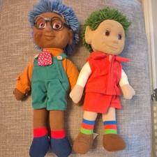 Vintage Ragdoll Tots TV Tom & Tiny Bendysoft Plush Dolls 16”