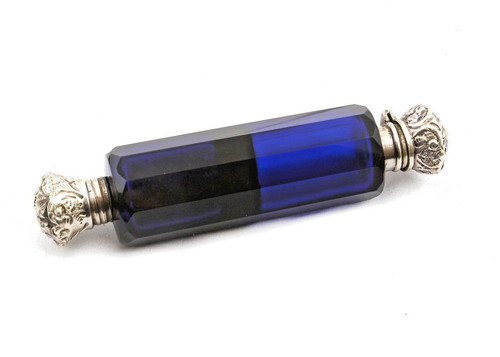Antique silver cobalt blue - silver,