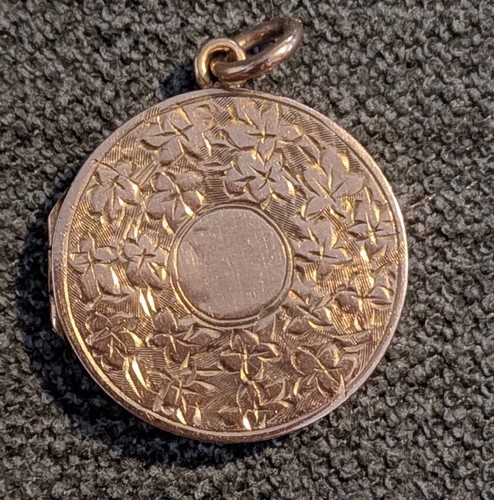 Antique 1917 9ct gold - 1917, locket