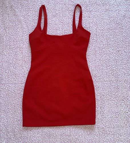 Zara red mini bodycon - red,