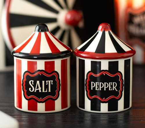 Striped circus tent ceramic - circus,