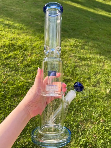 Heavy glass bong smoking - 15'',