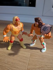 Hasbro Hulk Hogan and Ultimate Warrior with Free Belt. WWE WWF.
