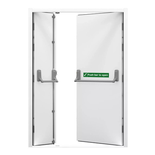 Double fire exit - door, |