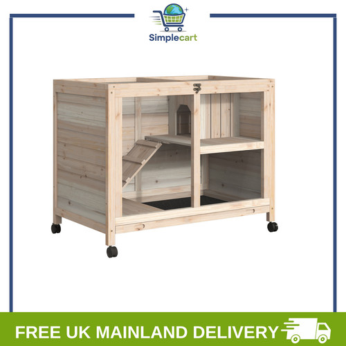 Rabbit hutch indoor wooden - hutch,