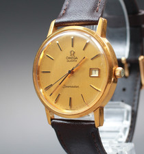 Vintage 1977 [Near MINT] Omega Seamaster Cal.1342 35mm Quartz Gold Dial Men's