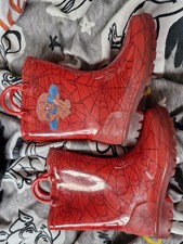 Spiderman Red Wellies VGC