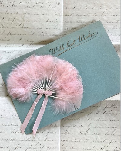 Antique postcard with - antique,