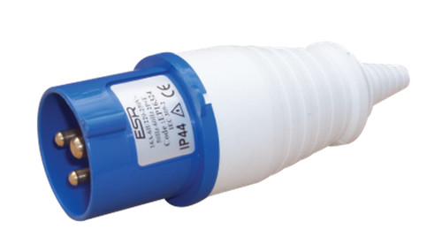 Amp pin 240v blue - pin, plug